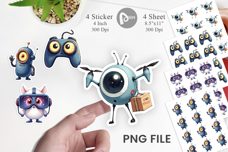 Cyber Monday Craze Sticker