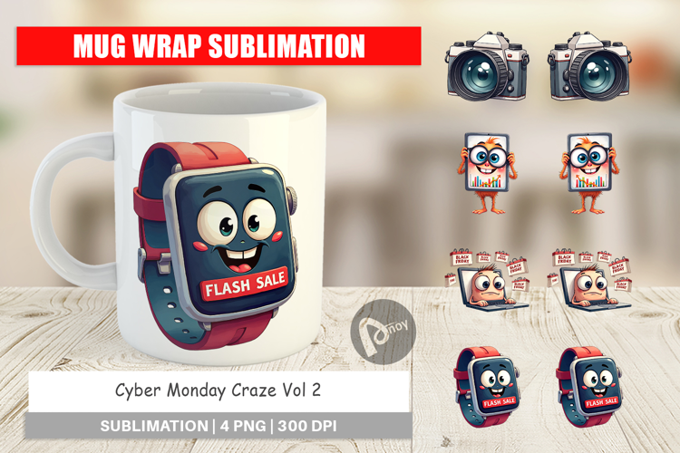Cyber Monday Craze Mug Wrap