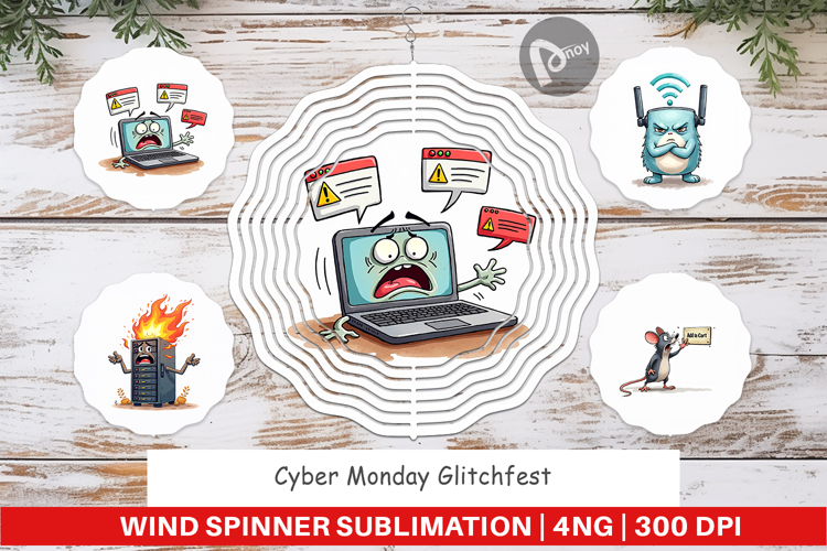 Cyber Monday Glitchfest Wind Spinner
