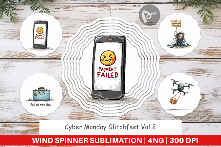Cyber Monday Glitchfest Wind Spinner
