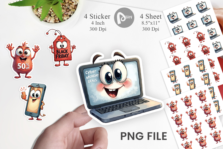 Cyber Sale Tech Sticker