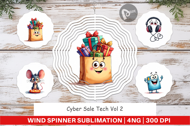 Cyber Sale Tech Wind Spinner