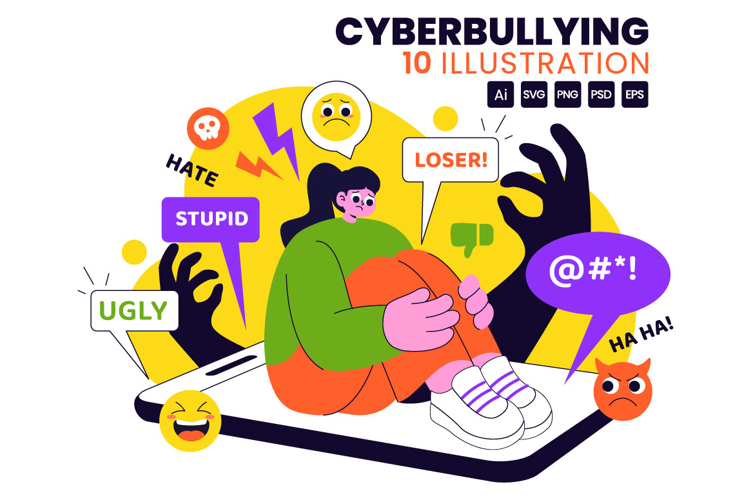 10 Cyberbullying Illustration