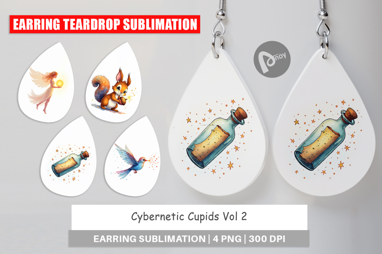 Cybernetic Cupids Messengers Earring