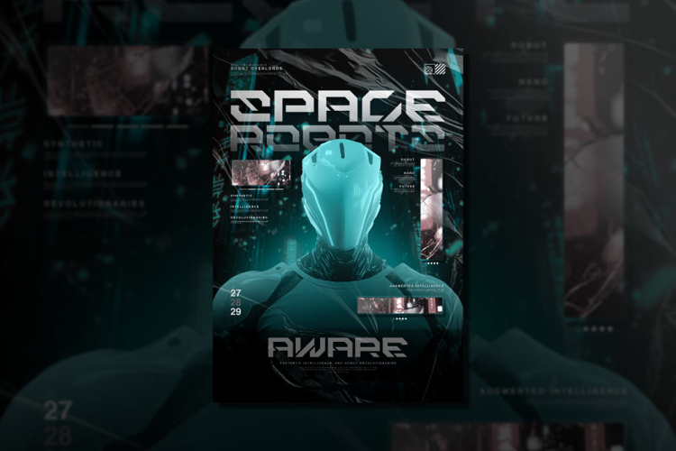 Cybernetic Enhancements Flyer Poster Design example image 1