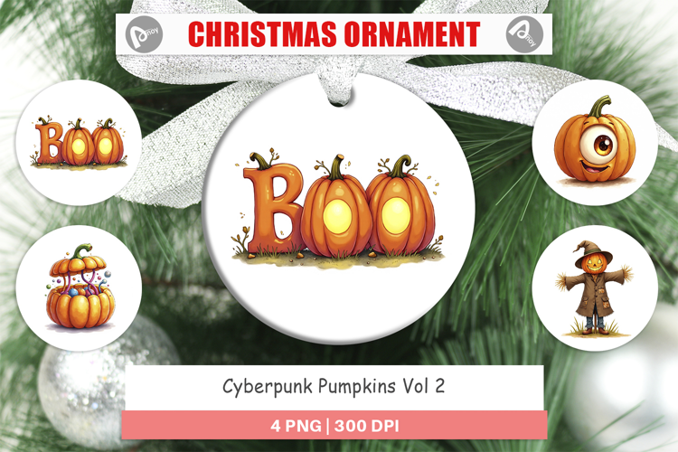 Cyberpunk Pumpkins Ornament