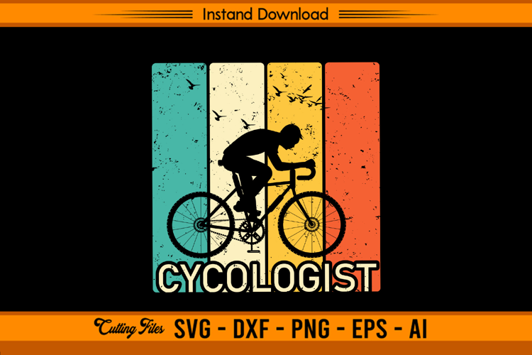 Cycologist Funny Retro Vintage Cycling SVG Design