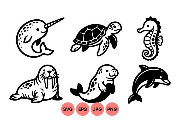 Ocean Animals Clipart