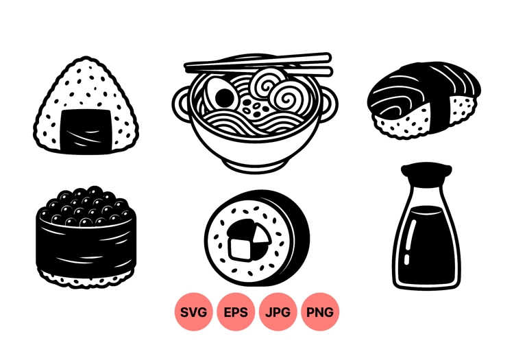 Food Clipart Black And White Image 10