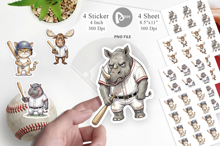 Cynical Animal Slugger Sticker