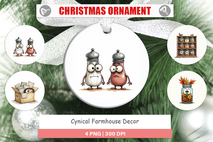 Cynical Farmhouse Ornament