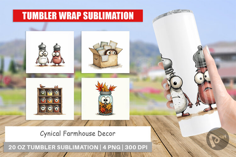 Cynical Farmhouse Decor Tumbler example image 1