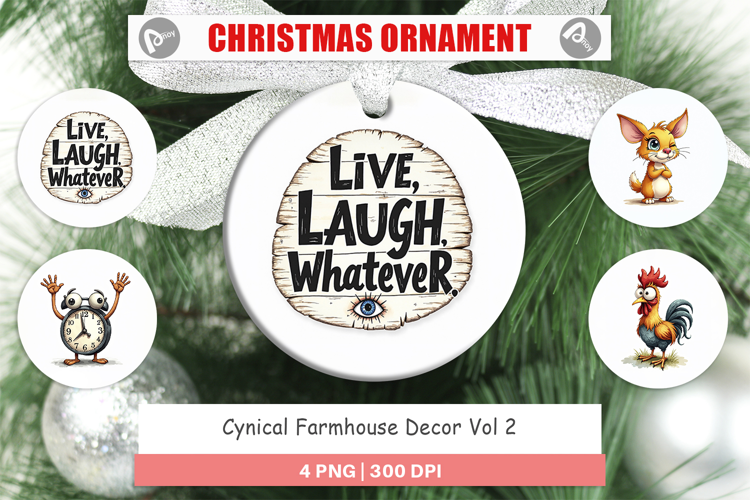 Cynical Farmhouse Ornament