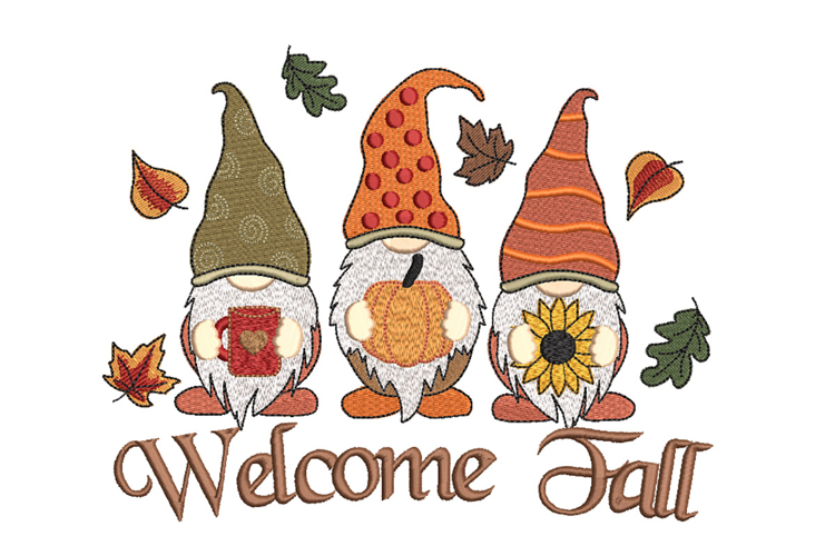 Fall Gnome Clipart