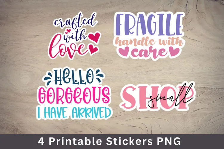 small business packaging stickers PNG file