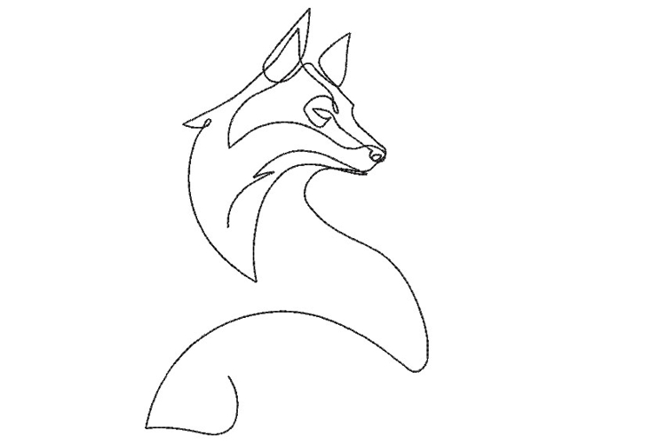 Wolf Machine Embroidery Design