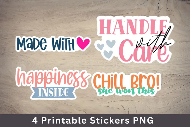 small business packaging stickers PNG file