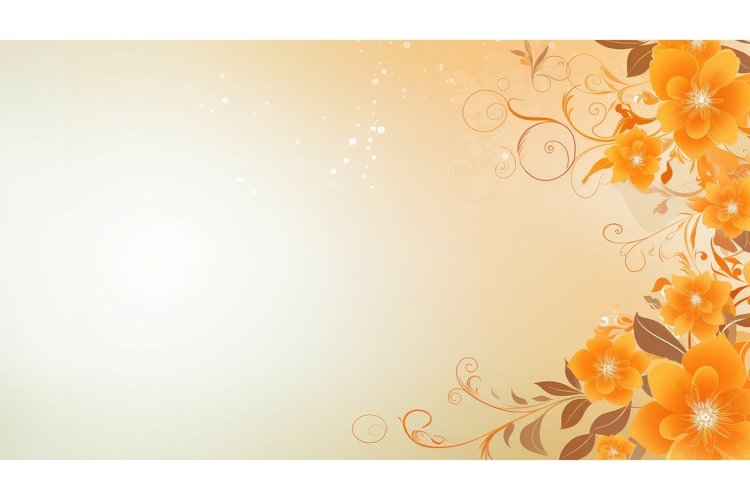 creative flyer orange background example image 1