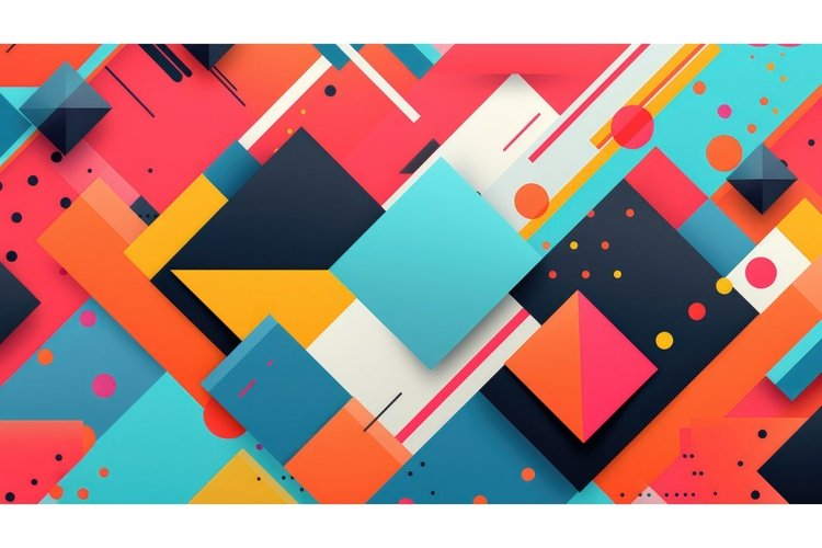 modern abstract shapes background