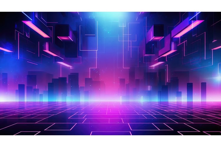 design poster futuristic background example image 1