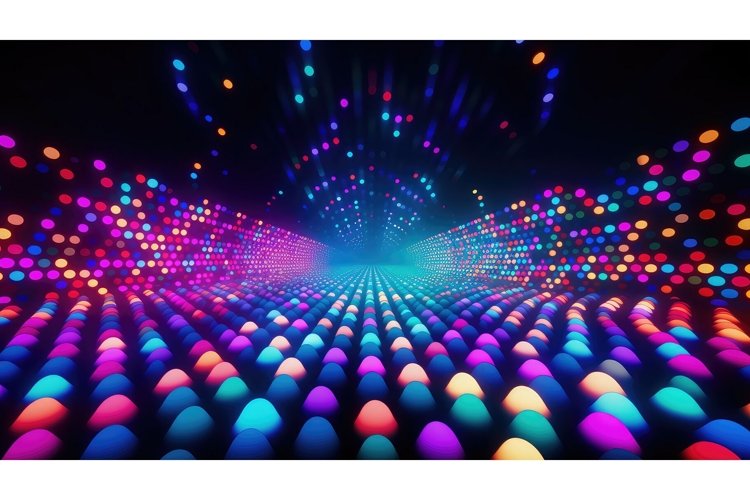 minimal perspective dots background example image 1