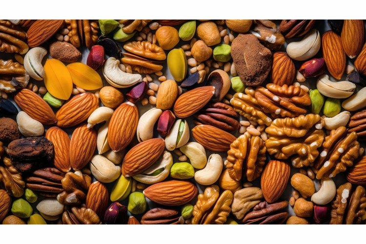 organic ingredient healthy food nut ai generated