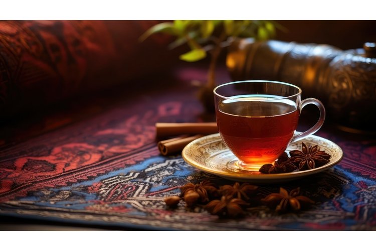 hot aroma tea drink eastern ai generated