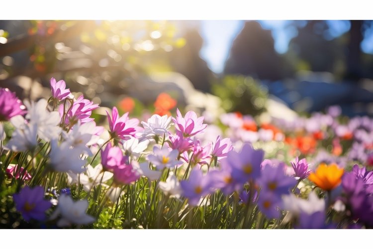 season bloom colorful springtime botanical ai generated example image 1