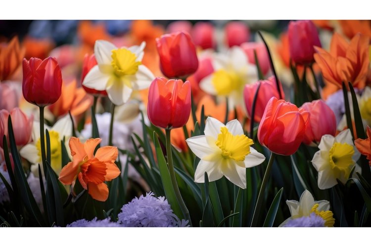 background blossom flora lush close ai generated