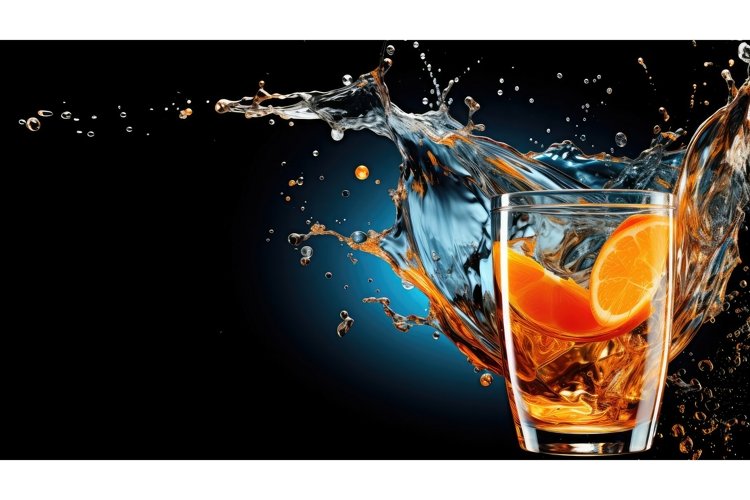 drop beverage energy drink dynamic ai generated example image 1