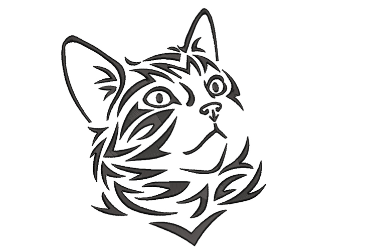 Cat Machine Embroidery Design