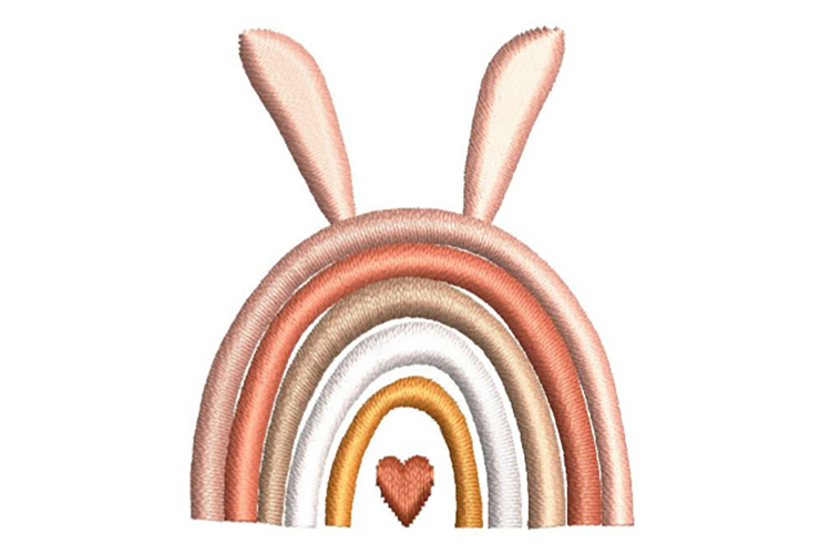 Bunny ears Machine Embroidery Design