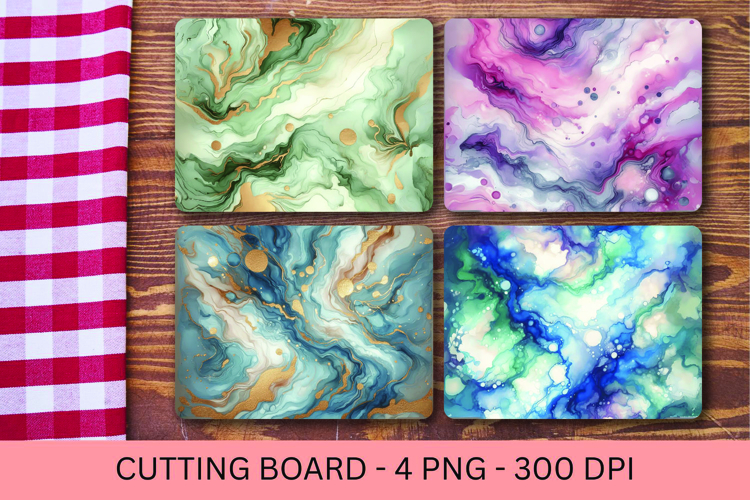 kitchen cutting board - marble glitter