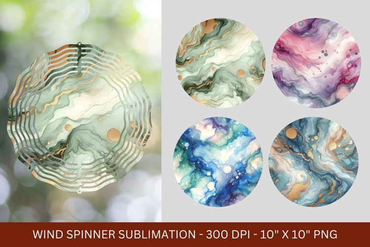 wind spinner png sublimation - marble texture