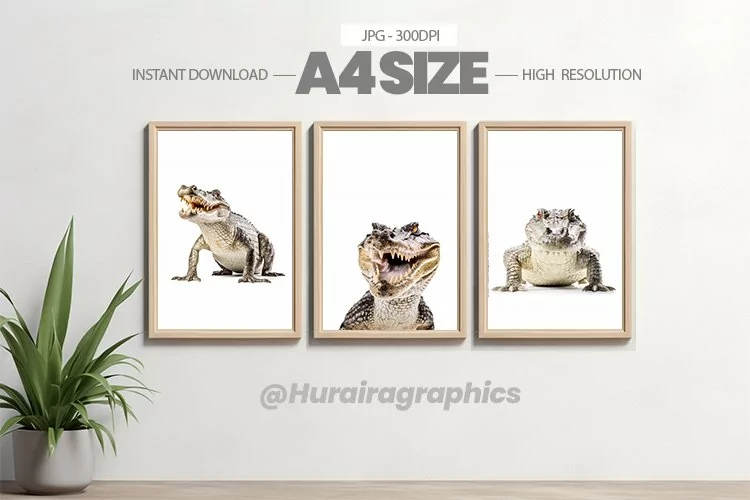 Safari Animal Wall Art - 03 Variations