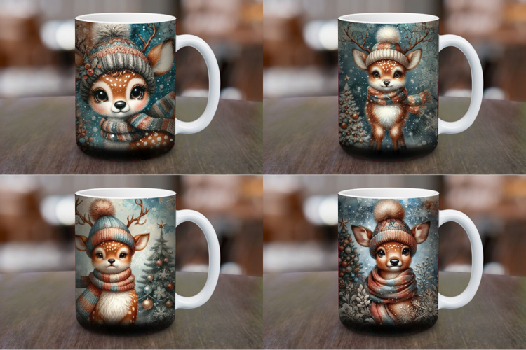 Mug Wrap Sublimation - baby deer