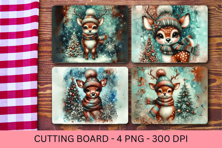 kitchen cutting board - baby deer