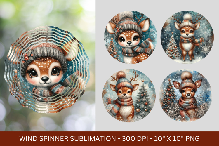 wind spinner png sublimation - baby deer