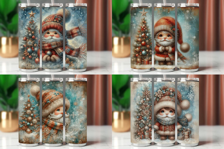 Tumbler Wrap 20 oz - baby santa claus example image 1