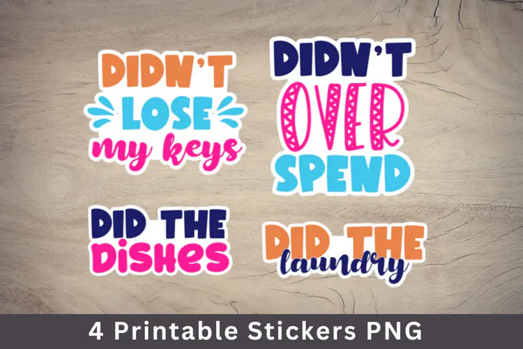 adulting / adult reward stickers PNG