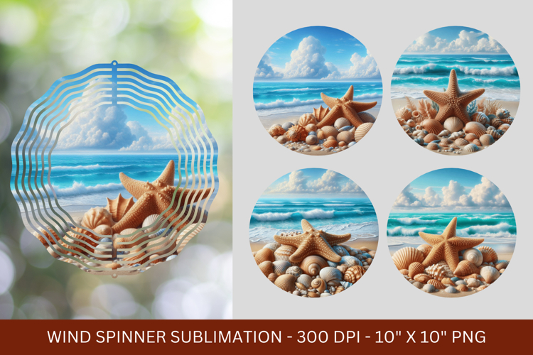 wind spinner - beach sea star