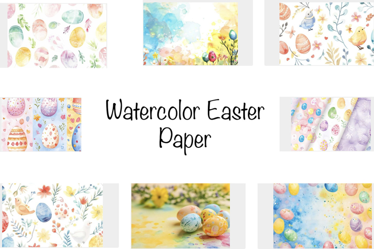 Watercolor Easter Pastel Bundle
