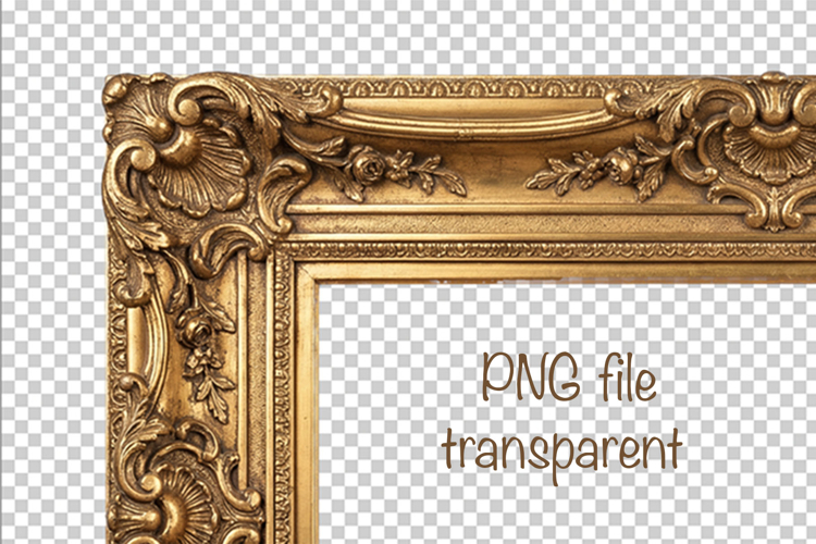 Baroque Picture Frame PNG
