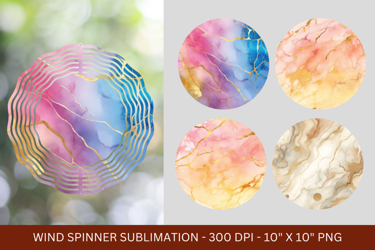wind spinner png sublimation - marble texture