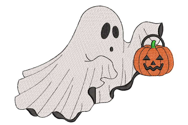Ghost with pumpkin