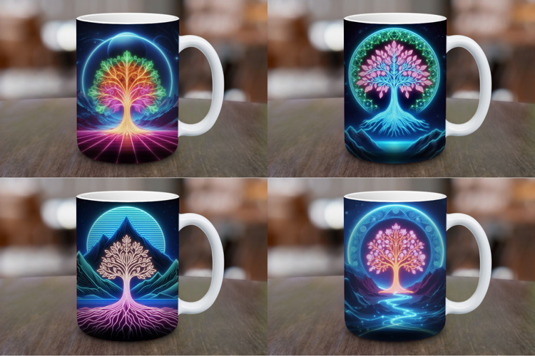 Mug Wrap Sublimation - tree of life