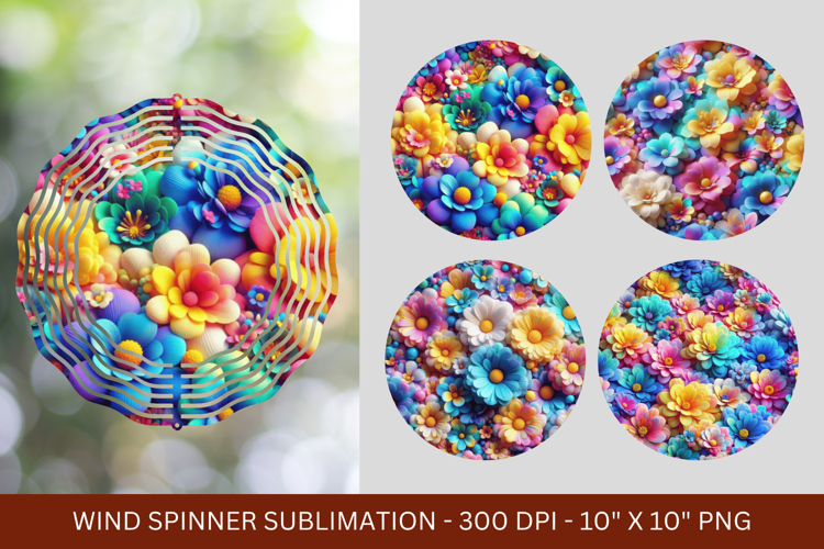 wind spinner - 3d flowers