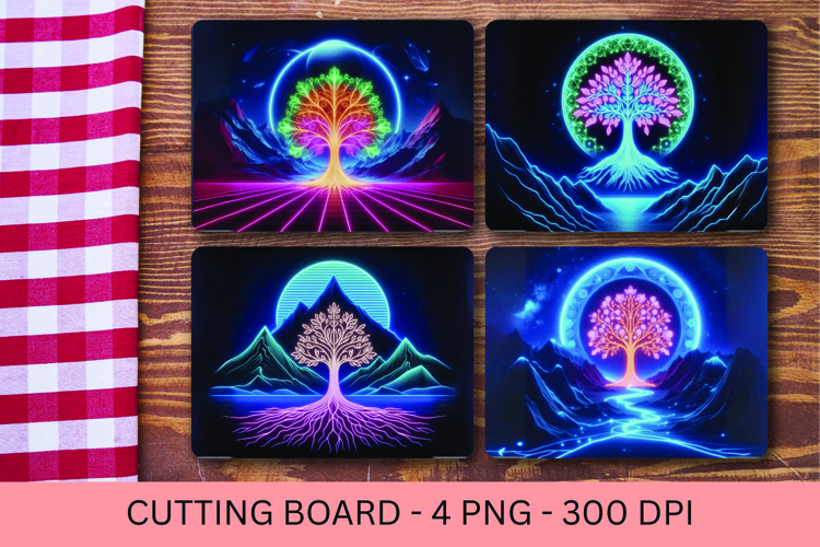 kitchen cutting board - tree of life