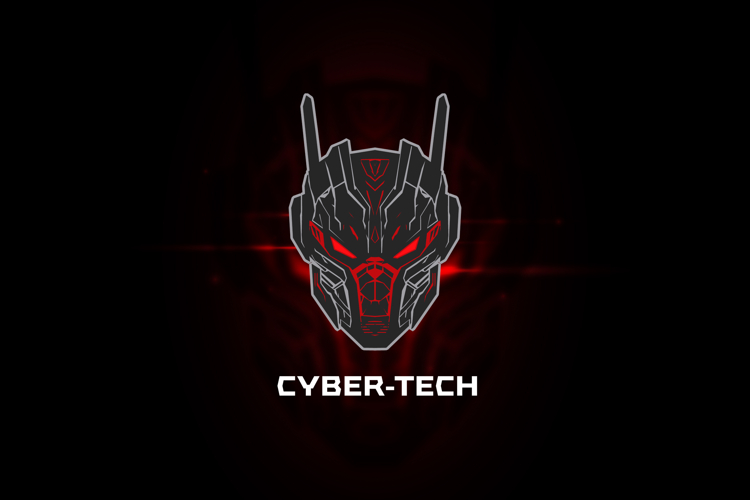 robot warrior mascot logo vector template