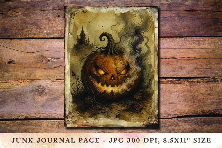Junk Journal Pages - halloween j